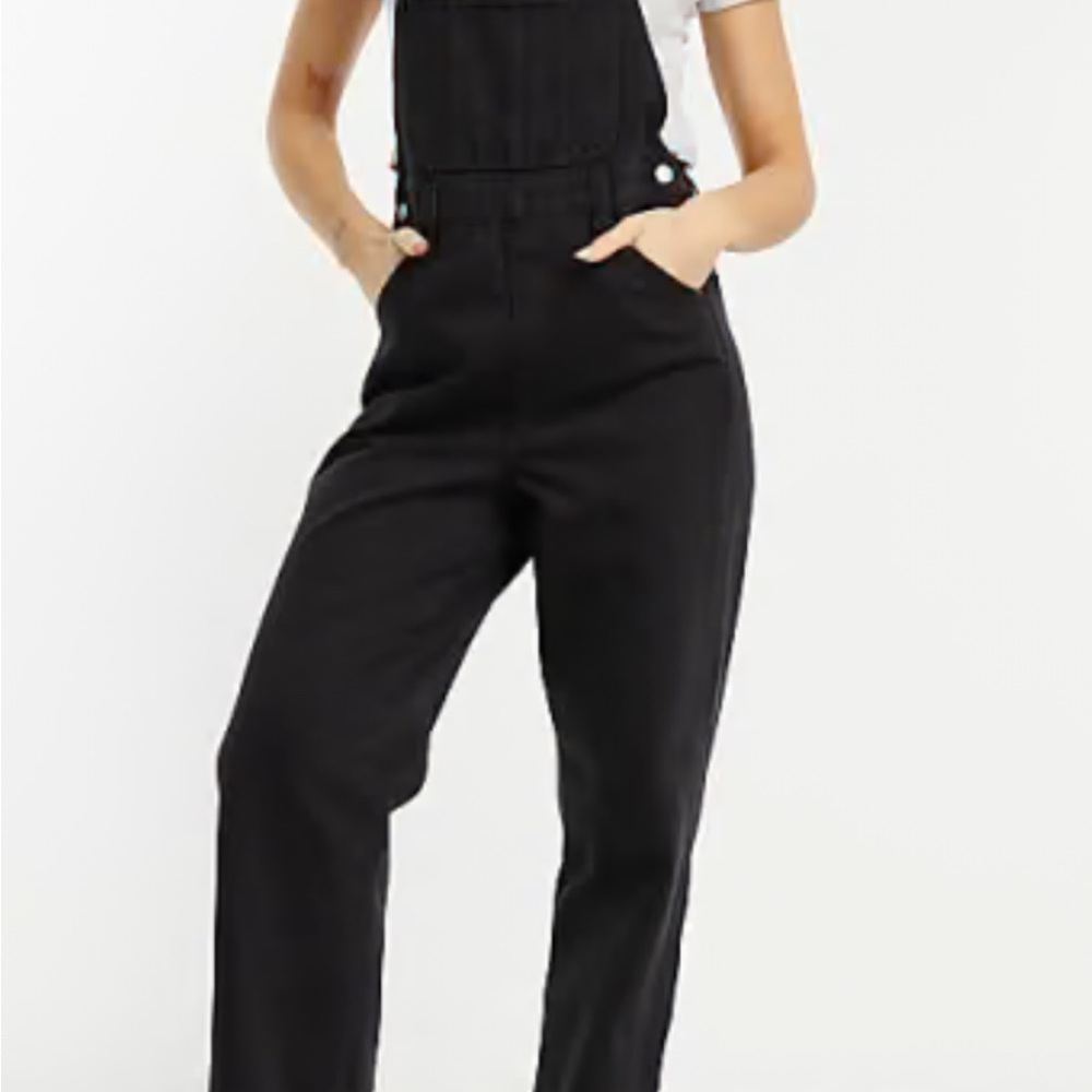 Madewell Women's Charcoal Denim Overalls